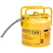 Eagle 1215Y D.O.T. Approved Transport Can w/7/8" Flexible Hose Type II Yellow 5 Gal.