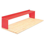 72" Aerial Shelf For Bench, Cherry Red