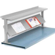 2 Shelf Production Booster, 60"W X 24"H, Dove Gray