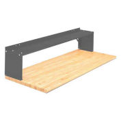 1 Shelf Production Booster, 48"W X 14"H, Office Gray