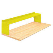 30" Aerial Shelf For Bench, Safety Yellow