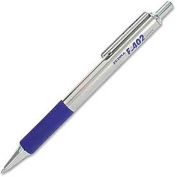 Zebra F-402 Ballpoint Retractable Pen, Blue Ink, Fine