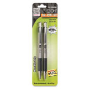 F-301 Retractable Ballpoint Pen, Black Ink, Fine, 2/Pack