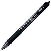 Zebra Sarasa Gel Retractable Pen, Bold, 1.0mm, Black Ink, Dozen
