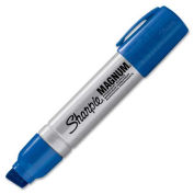 Magnum Permanent Marker, Extra Large Chisel, Blue Ink - Pkg Qty 12