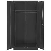 Global Industrial Unassembled Wardrobe Cabinet, 36x24x72, Black