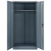 Assembled Wardrobe Cabinet, 36x18x72, Gray