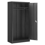 Assembled Wardrobe Cabinet, 36x18x72, Black