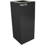 Witt 36GC03-CB Steel Recycling Container with Waste Disposal Opening, 36 Gallon Cap, Charcoal