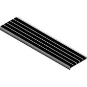 Babcock-Davis® Stair Tread With Bar Abrasive BSTSB-C3D-48, 48"W X 3"D, Extruded Aluminum
