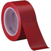 Solid Vinyl Tape 2" x 36 Yds 5.2 Mil Red, 3/Pack, 3M 471