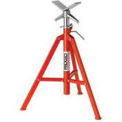 Ridgid® Model No. Vf-99 V Head High Folding Pipe Stand, 12" Max. Pipe Capacity, 28"-52" Height