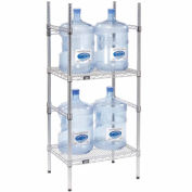 Global Industrial 5 Gallon Water Bottle Storage Rack, 4 Bottle Capacity