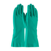 PIP Flock Lined Unsupported Nitrile Gloves, Green, XL, 1 Pair - Pkg Qty 12