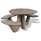 66" ADA Compliant Concrete Oval Picnic Table, Sand