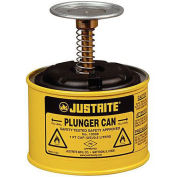 Justrite 10018 Plunger Can, 1-Pint, Yellow