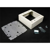 Switch & Receptacle Box, 2-Gang, 125V, 15A, 4-3/4"L
