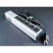 Multi-Outlet Power Unit, 125V, 15A, 12-1/4"L, 6 Outlets, 6' Cord