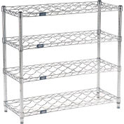 Global Industrial Wine Bottle Rack - 36 Bottle 36"W x 14"D x 34"H, Chrome
