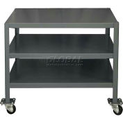 Durham MT243630-2K295 Machine table with 2 shelves 36"W X 24"D X 30"H