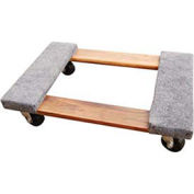 Hardwood Dolly with Carpeted Ends, 24x16, 900 Lb. Cap.