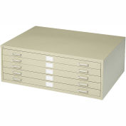 Safco 4994TSR 5-Drawer Steel Flat File for 24" x 36" Documents, Tropic Sand