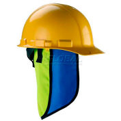Chill-Its Evap. Hard Hat Neck Shade w/ Built-In Cooling Towel, Lime, 12523