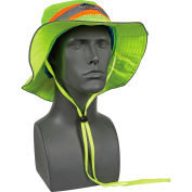 Chill-Its Evap. Class Headwear Hi-Vis Ranger Hat w/Built-In Cooling Towel, Lime, L/XL