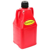 FLO-FAST 75001 7.5 Gallon Polyethylene Gas Can, Red