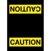 NoTrax Safety Message Mat, Caution, 36x60", Black