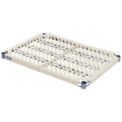 Nexel Vented Plastic Mat Shelf with Clips, 60"W x 21"D
