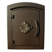 Manchester Locking Security Option with Decorative Scroll Door, Bronze
