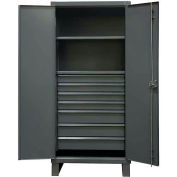 Durham Heavy Duty Cabinet HDCD243678-7B95 - 12 Gauge With 7 Drawers & 2 Shelves, 36"W x 24"D x 78"H
