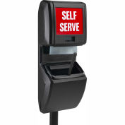 Commercial Zone Vue-T-Ful Pole-Mounted Windshield Service Center, Black