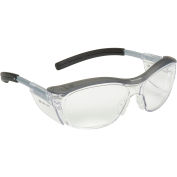 NUVO™  Reader Protective Eyewear, 1.5 Diopter, Gray Frame, Clear Lens