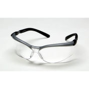 BX™ Protective Eyewear, Silver/Black Frame, Clear Lens