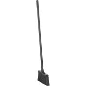 Plastic Lobby Broom, Black, 8"W x 36"H