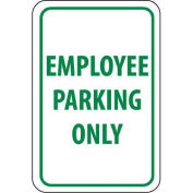 NMC Traffic Sign, Employee Parking Only, 18" X 12", White/Green, TM52G