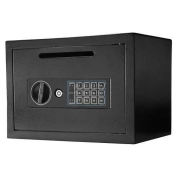 Barska Compact Keypad Depository Safe, 13-3/4"W x 9-7/8"D x 9-7/8"H, Black