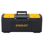 Stanley STST24410 Basic Tool Box, 24", Plastic, Black/Yellow