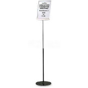Durable Floor Sign Holder, 558957, Adjust. Height, 10-5/8" X 10-5/8" X 40-60", Grey