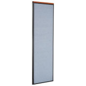 24-1/4"W x 73-1/2"H Deluxe Office Partition Panel, Blue