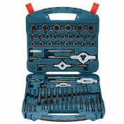 BOSCH Tap & Die Set, Black Oxide, 58-Piece, B44713