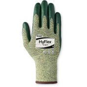 Ansell HyFlex® Cut Resistant Gloves, Green Nitrile Palm Coat, Size 9, 1 Pair