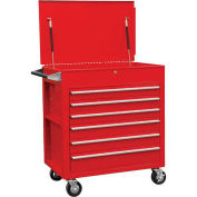 Full Drawer Professional Duty Cart - Red