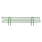 Global Industrial 72"W x 4"H Wire Ledge, Green Epoxy Finish