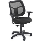 EUROTECH Apollo Mesh Back Task Chair - 18-21-1/2" Seat Height - Black