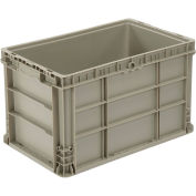 Global Industrial Plastic Attached Lid Shipping & Storage Container 21-7/8x15-1/4x17-1/4 Red