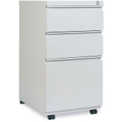Alera 3-Drawer Mobile Pedestal File W/Full-Length Pull,14-7/8w x 19-1/8d