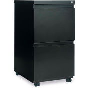 Alera Two-Drawer Mobile Pedestal File With Full-Length Pull,14-7/8w x 19-1/8d